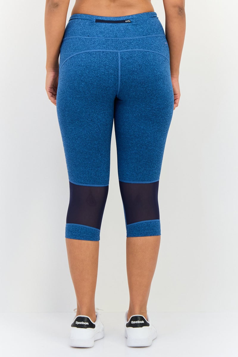 Nike Women Tight Fit Running 3/4 Leggings, Heather Blue - Image 3