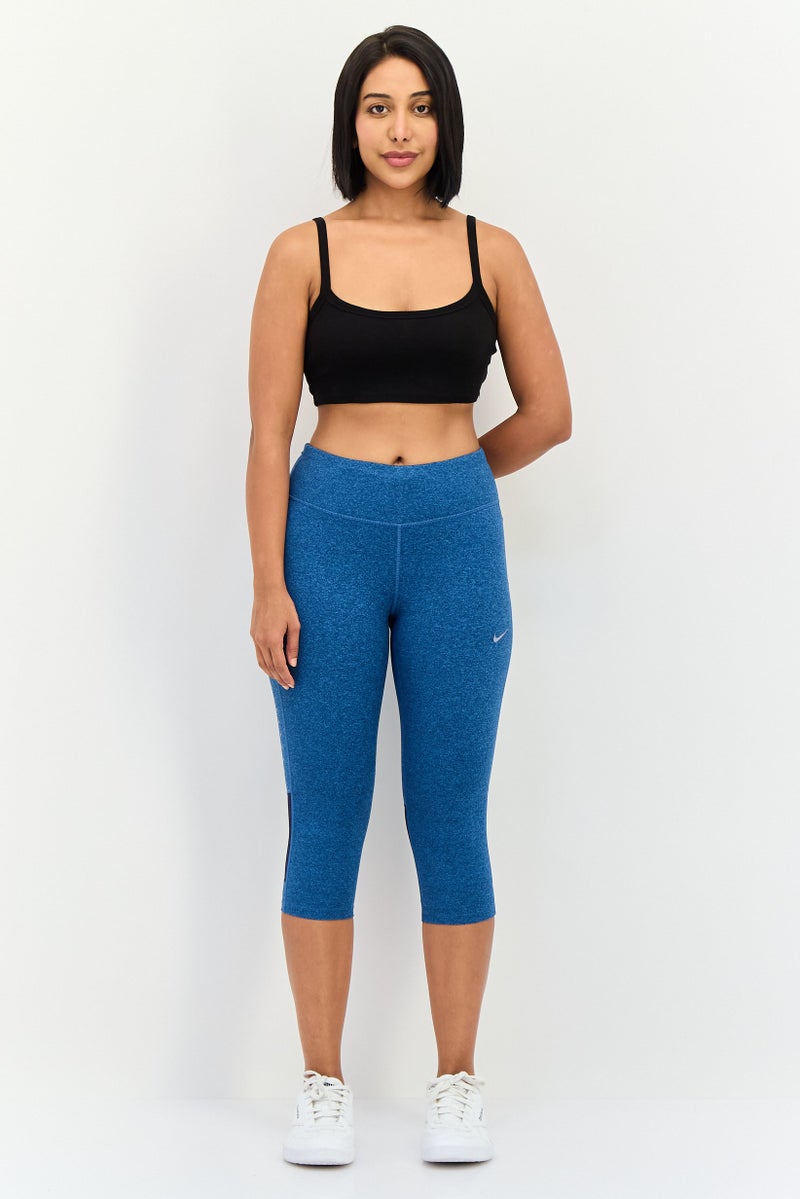 Nike Women Tight Fit Running 3/4 Leggings, Heather Blue - Image 4
