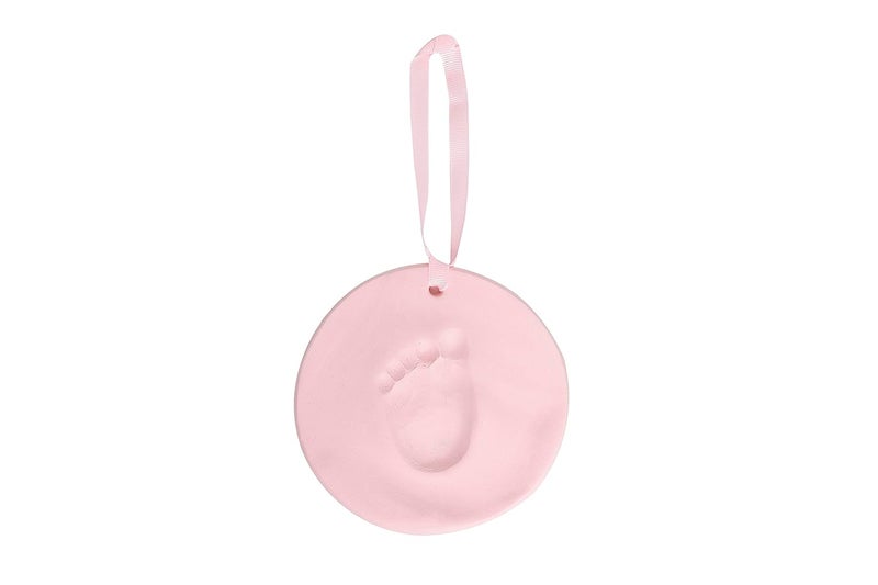 Reece Studio Baby’s Print Clay Keepsake Kit, Newborn Handprint and Footprint Maker, Hanging Keepsake or Christmas Ornament, Gender-Neutral Gift for New and Expecting Parents, Pink - Image 1