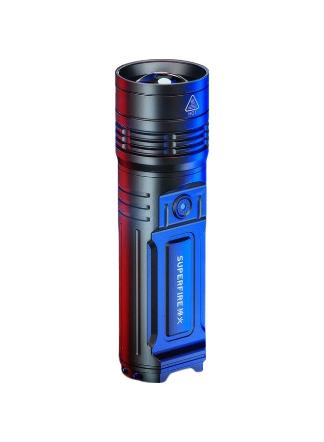 SupFire Flashlight, High Brightness, Long Battery Life, Long-Range Illumination, Military-Grade Brightness, Outdoor And Home Use, Sky- Piercing Light, 100000 Lumens - Image 3