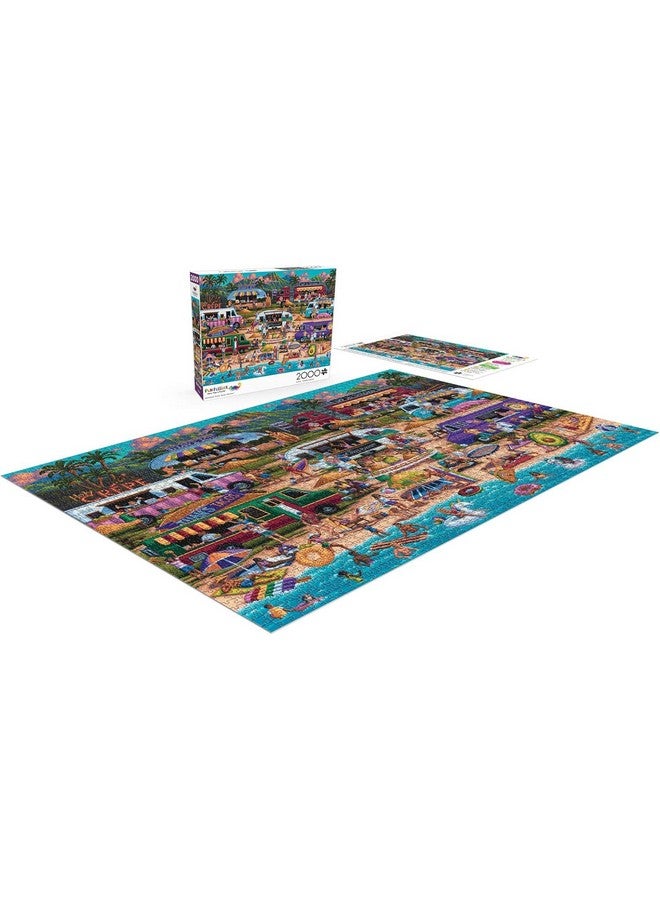 Buffalo Games - Heritage Artworks - Hawaiian Food Truck Festival - 2000 Piece Jigsaw Puzzle for Adults -Challenging Puzzle Perfect for Game Nights - Finished Size is 38.50 x 26.50 - Image 4