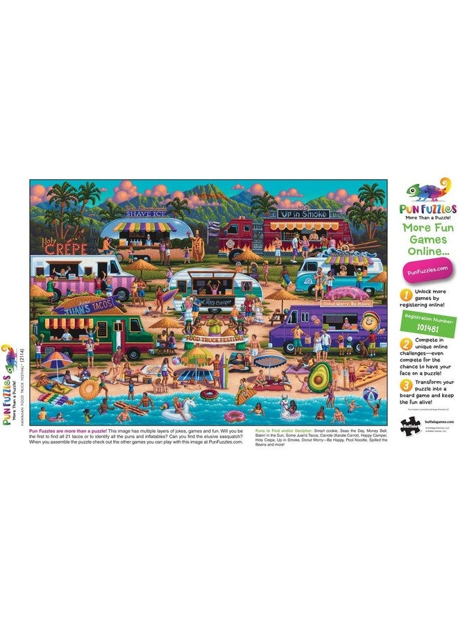Buffalo Games - Heritage Artworks - Hawaiian Food Truck Festival - 2000 Piece Jigsaw Puzzle for Adults -Challenging Puzzle Perfect for Game Nights - Finished Size is 38.50 x 26.50 - Image 5