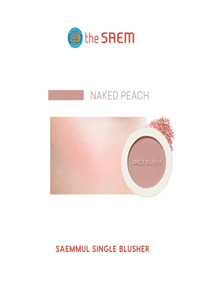 THESAEM [The SAEM] Saemmul Single Blusher 5g (Naked Peach) - Image 2