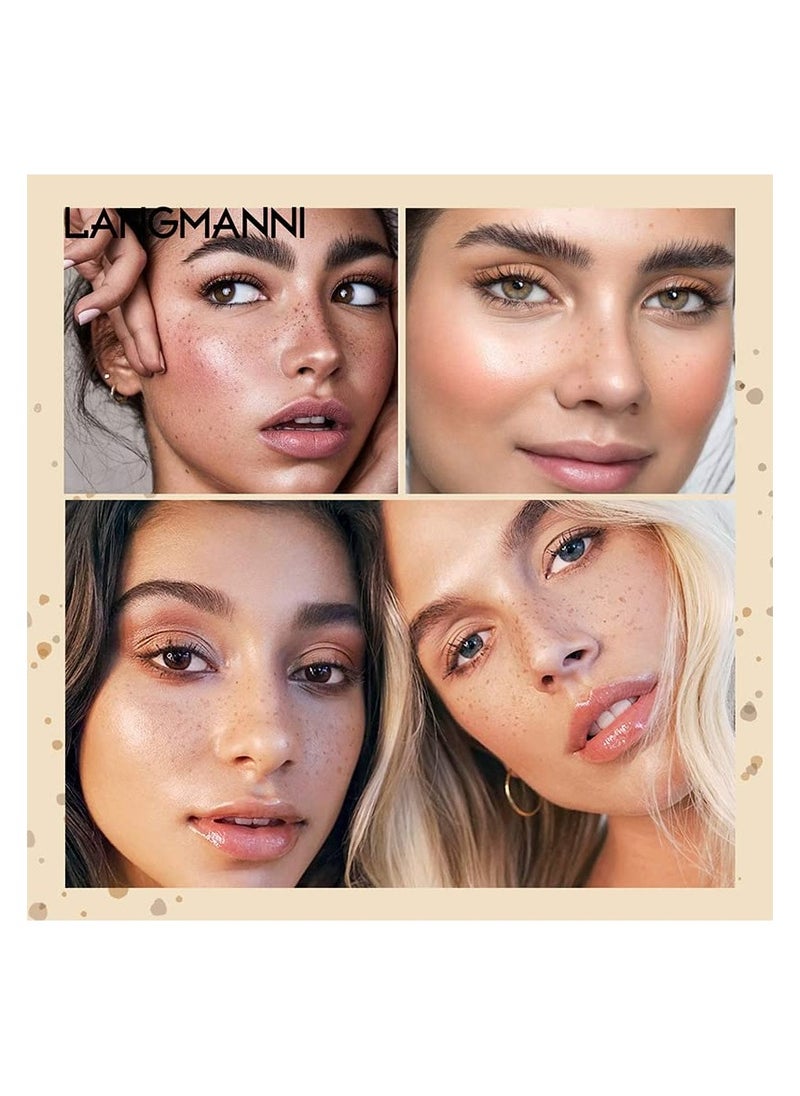 Langmanni: New Natural-Look Freckle Pen - Vivid, Waterproof, and Non-Smudging Freckle and Spot Pen! (01soft brown)