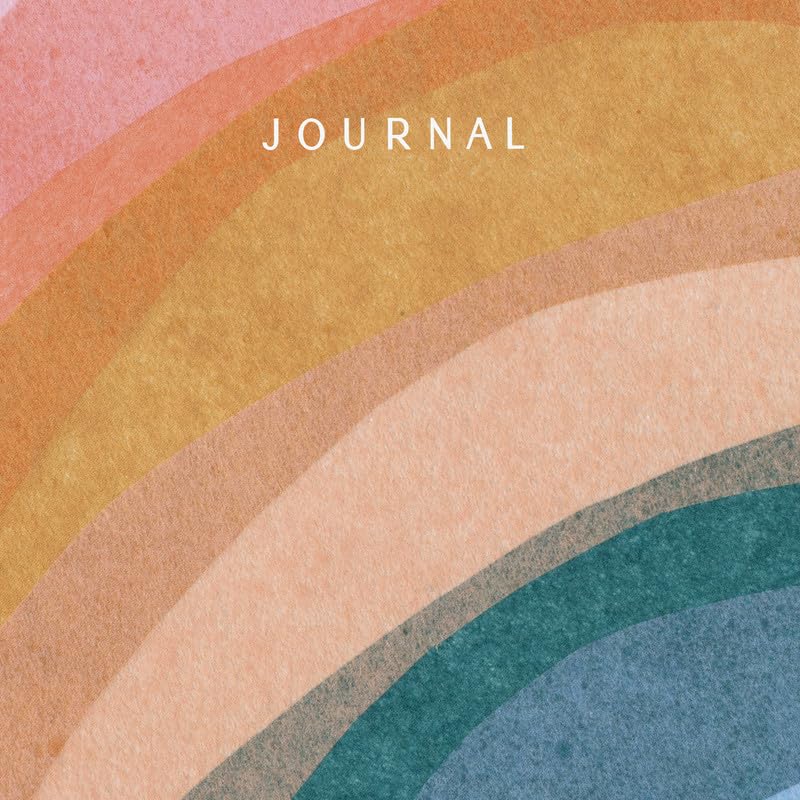 Minted Rainbow Collage Notebook, Writing Journal for Notes & Journaling, Durable Acrylic Free Cover, Modern, Colorful & Simple Spiral Bound Journal Notebook with 80 Lined Pages, 5.5" x 8.5" - Image 3