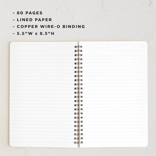 Minted Rainbow Collage Notebook, Writing Journal for Notes & Journaling, Durable Acrylic Free Cover, Modern, Colorful & Simple Spiral Bound Journal Notebook with 80 Lined Pages, 5.5" x 8.5" - Image 4