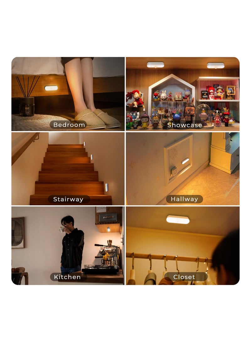 KASTWAVE Wireless Motion Sensor Light Mini, LED Automatic Night Light Dimmable Cabinet Light, Removable & Touch Control Magnetic Light for Closet, Cabinet, Stairs, Drawer, Pantry, Cupboard, Wardrobe (3Pcs) - Image 4