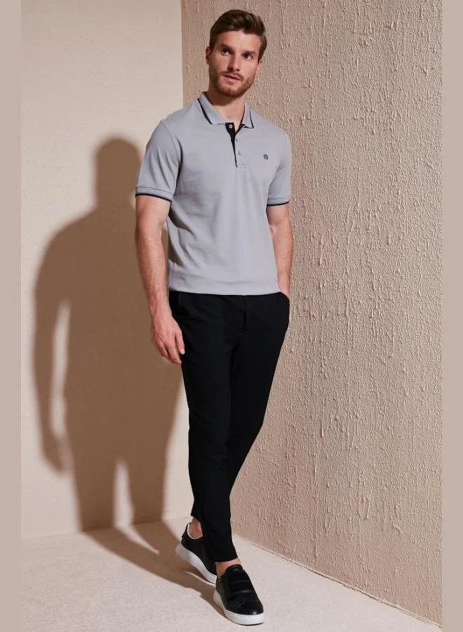 Buratti Buratti 100% Cotton Buttoned Regular Fit Polo Collar T Shirt Men's POLO COLLAR T SHIRT 5902118