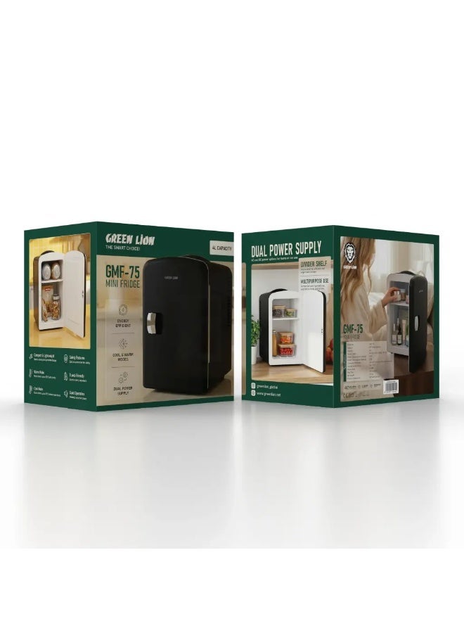 Green Lion The Smart Choice GMF-75 Mini Fridge with 4L Capacity
