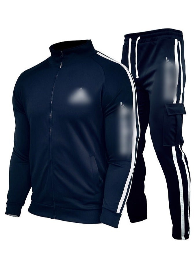 KUYING Men's Loose Sportswear And Sports Pants Two-Piece Set  - Image 1