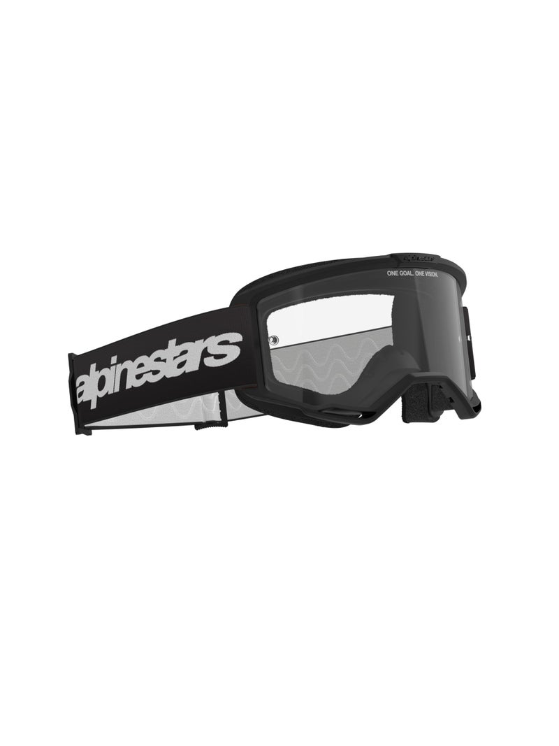 Alpinestars Vision 3 MX ATV MTB Off Road Goggle (Black - Clear Lens) - Image 2