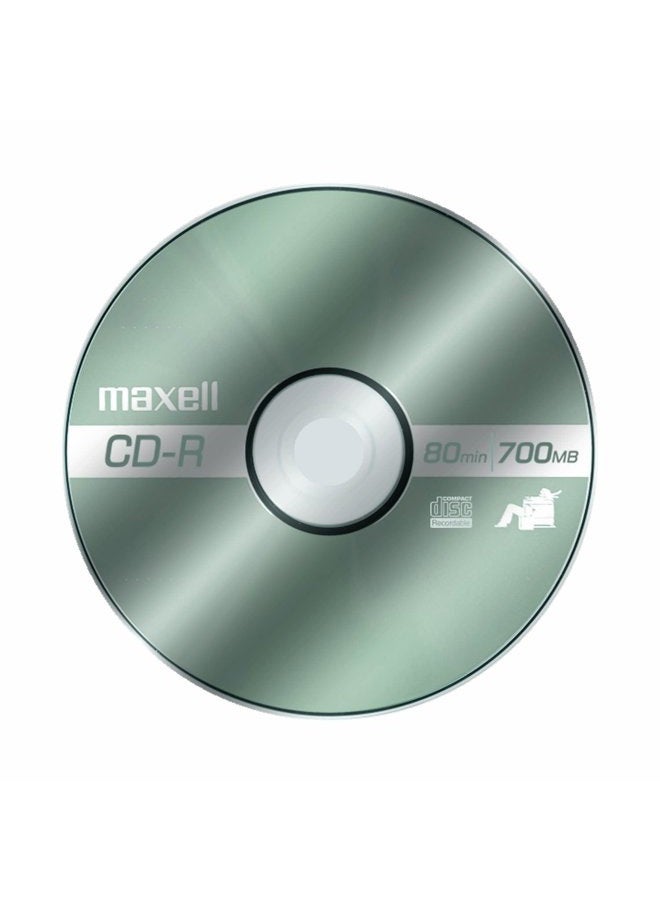Maxell – 648205, Polycarbonate Substrate CD-R Disc - High-Quality Media for Data Storage, Music & Archiving - 700MB/80 Min Capacity with 48X Write Speed - 5 Pack with Jewel Cases - Image 3