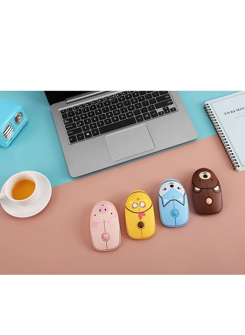 فد - ماوس لاسلكي مع جهاز استقبال نانو USB 2.4 جيجا هرتز، نقرة صامتة، مع لوحة ماوس 1600 نقطة في البوصة، 3 أزرار، التوصيل والتشغيل، تصميم نحيف وخفيف الوزن للحمل - Image 1