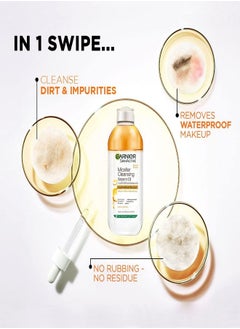 Garnier Micellar Cleansing Water In Oil Face Eyes Lips & Daily Make-up Remover - 400ml  - Image 2