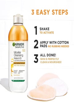 Garnier Micellar Cleansing Water In Oil Face Eyes Lips & Daily Make-up Remover - 400ml  - Image 5