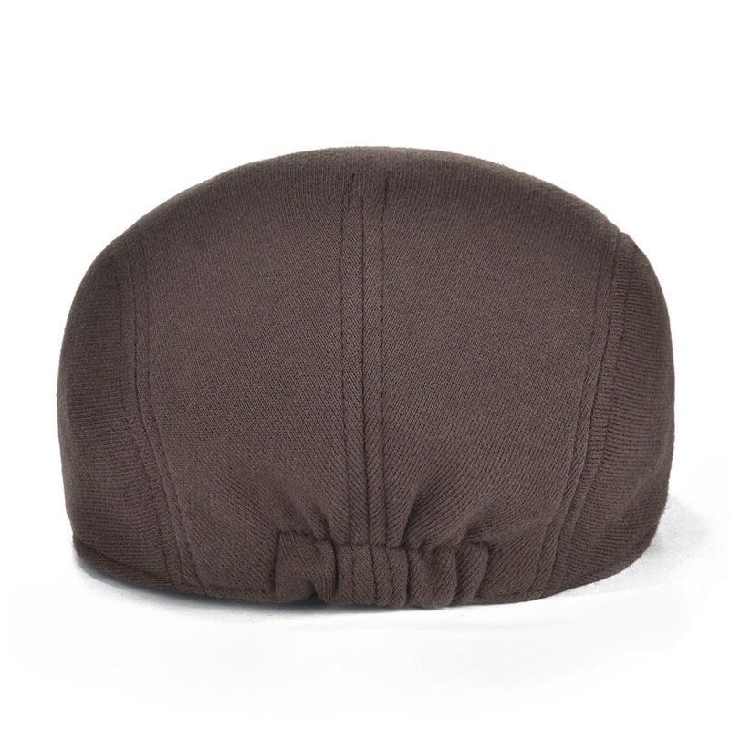 VOBOOM Men's Cotton Flat Ivy Gatsby Newsboy Driving Hat Cap (Style2-Brown) - Image 4