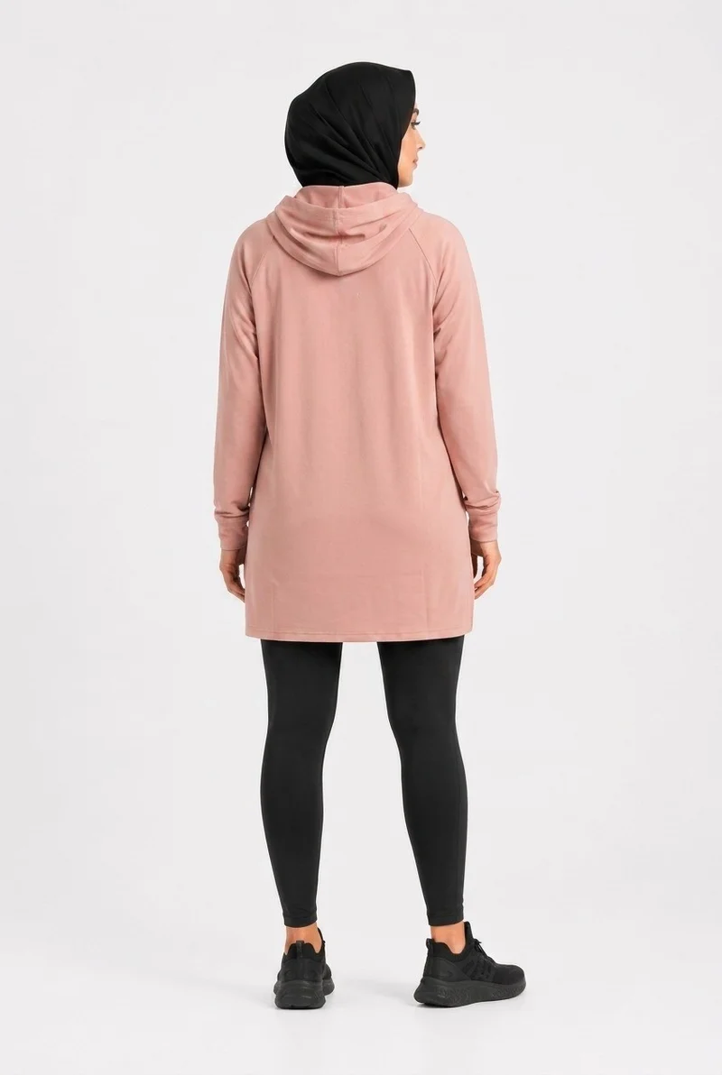 Moveletix Women's Training Top Hooded Pink Soft