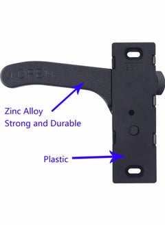 Generic RV Screen Door Latch Handle Kit, Zinc Alloy Entry Hardware Right Hand for Camper, Motorhome, Travel Trailer (Right Hand)  - Image 2