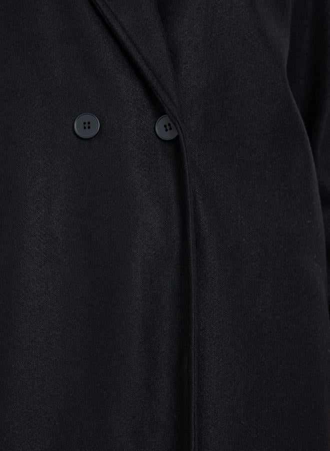 ستايلي معطف طويل بملمس صوف - Image 4