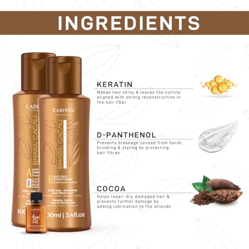 Cadiveu Brasil Cacau Mini Kit Sulfate Free, normal, 210 ml - Image 4