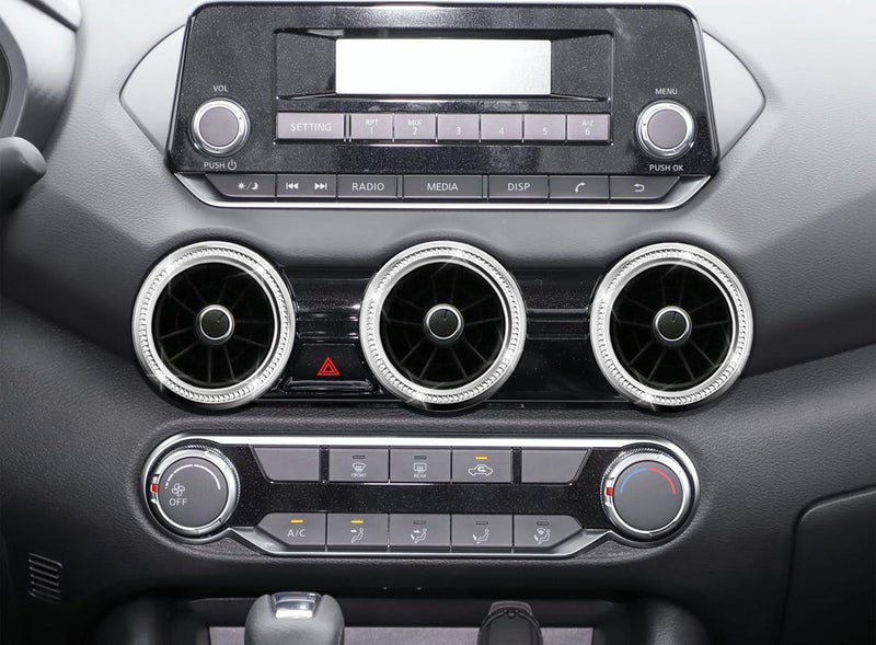 CONGCONG Bling Crystal Shiny AC Vent Rings for Nissan Sentra - Image 3