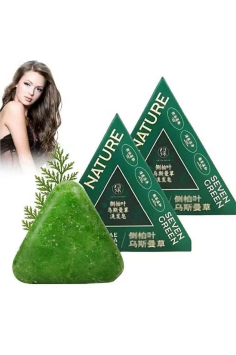 Seven Green Herbal Shampoo Soap - Anti-Hair Loss