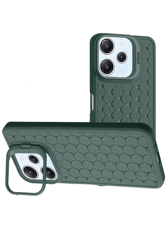 The Bros Case For Xiaomi Redmi 12 4G Honeycomb Radiating Lens Holder TPU Phone Case