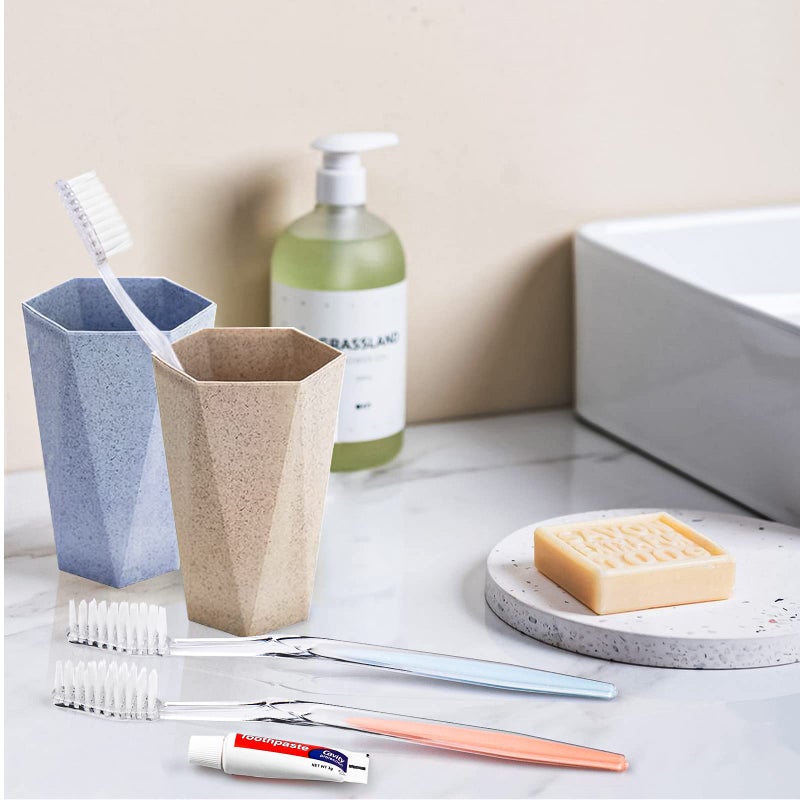 HQSLsund 30 Pack Disposable Toothbrushes with Toothpaste, Individually Wrapped Bulk Medium Soft Bristle Tooth Brush Manual Travel Toothbrush Kit Bulk, White, 0.5 kilograms - Image 4