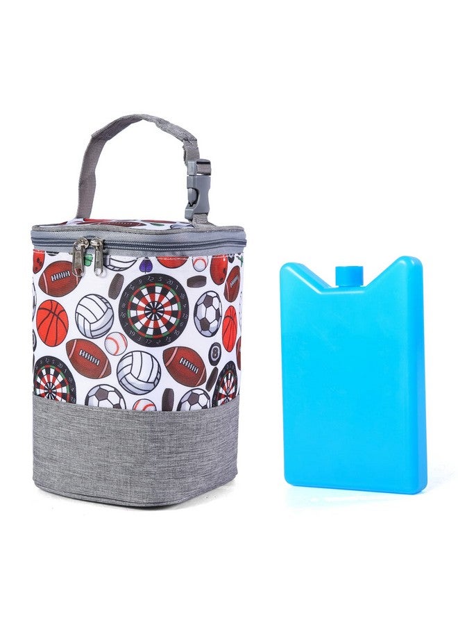 Gogoso Breast Milk Cooler Bag With Ice Pack Fits 4 Baby Bottles Up To 9 Ounce Baby Bottle Bag For Nursing Mom Daycare  - Image 1