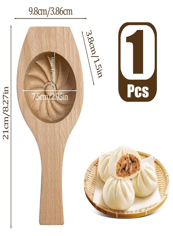 WOPPOW Wooden Bao Bun Maker Diy Steamed Bun Mold, Traditional Baozi Maker Mold for Handmade Steamed Buns, Wood Dumpling Pastry Mould Baking Tool - Image 5
