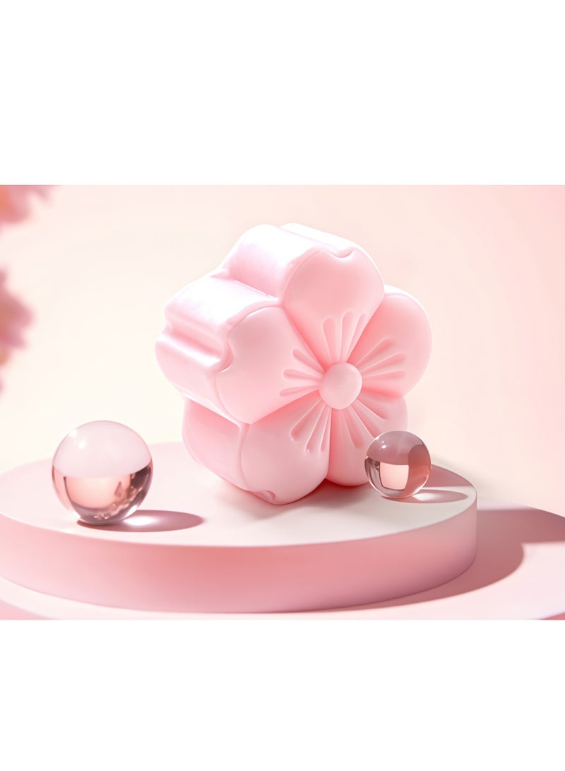 Shuer Plant Essential Oils, Cherry Blossom Perfume Soap, Refreshing Fragrance, Bath Soap, Face And Makeup Remover, The Whole Body Can Be Used To Leave A Fragrance Handmade Soap - Image 2