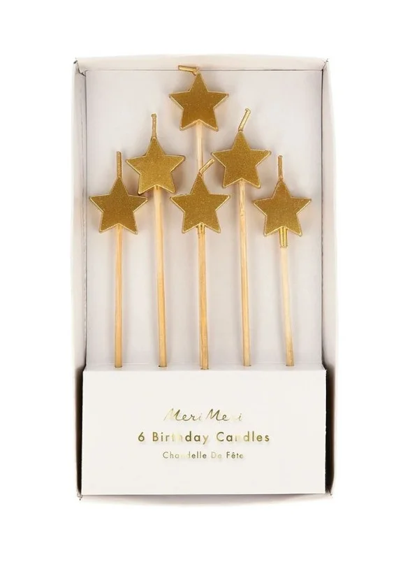 Meri Meri Meri Meri Gold Star Candles