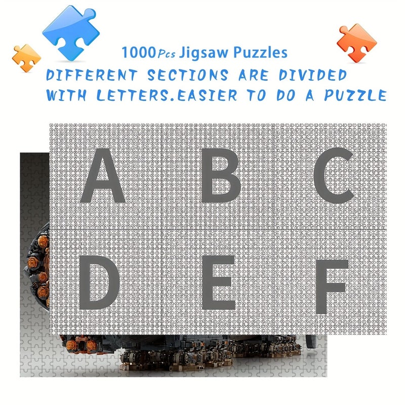 1000 Piece Submarine Puzzle For Adults Durable Seamless Game Gift Family Travel - Image 4