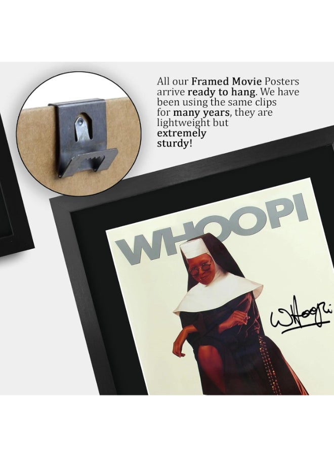 HWC Trading HWC Trading Sister Act 2 Movie Poster Whoopi Goldburg 16 x 12 inch Framed Gifts Printed Poster Signed Autograph Picture for Movie Memorabilia Fans - 16" x 12" Framed  - Image 5