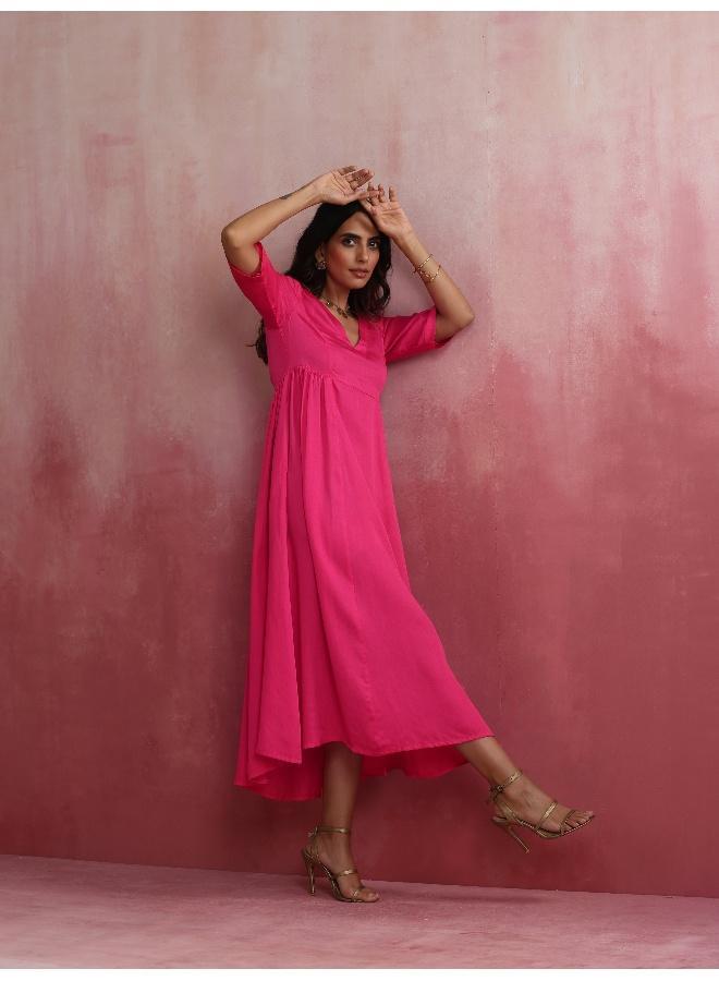 ترو برونز trueBrowns Modal Pink Dress  - Image 3