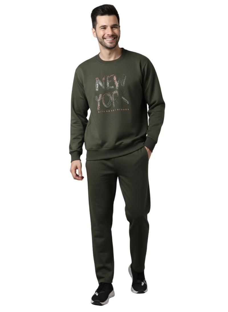 Mack Jonney Graphic Print Track Suit for men | Co-ord Set | Warm Fleece Tracksuit Set | Full Sleeve Sweatshirt-M4817 - Image 1