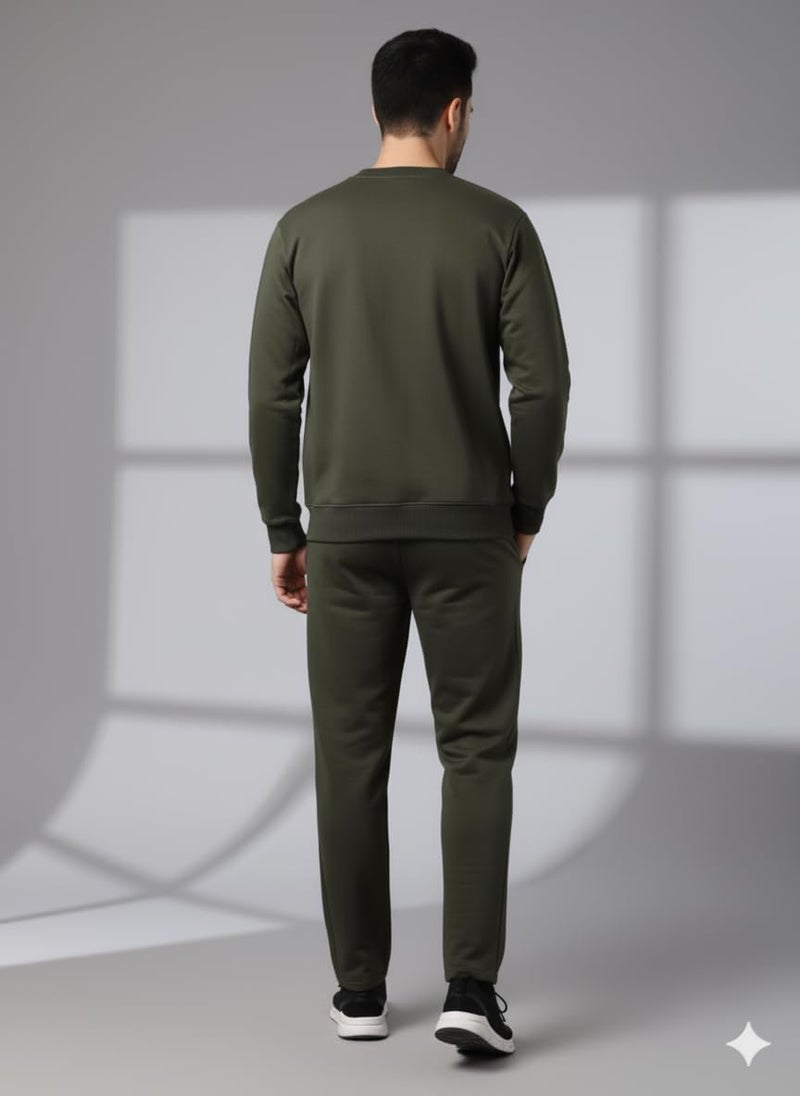 Mack Jonney Graphic Print Track Suit for men | Co-ord Set | Warm Fleece Tracksuit Set | Full Sleeve Sweatshirt-M4817 - Image 5