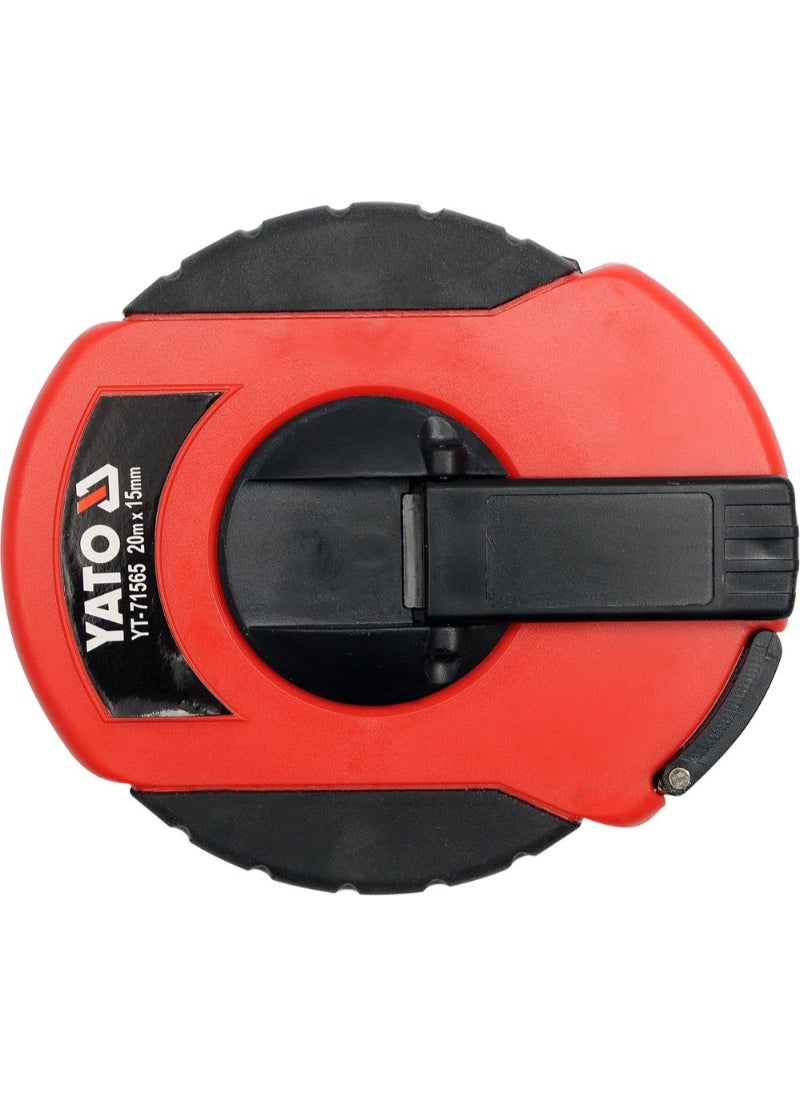 Yato YATO Measuring Tape Fibre Glass Blade 20Mx13mm ABS case Hanger Card YT-71565 