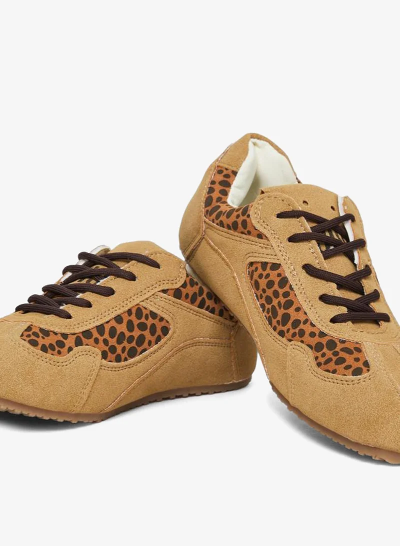 Styli Active Brown Women Brown Leopard Print Sneakers for Women | Best Price UAE