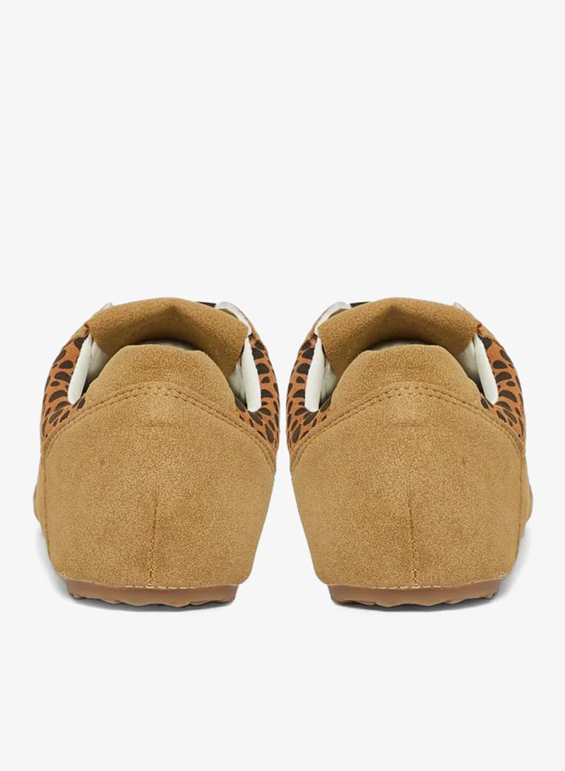 Styli Active Brown Women Brown Leopard Print Sneakers for Women | Best Price UAE