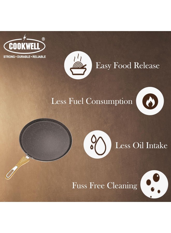 COOKWELL Non Stick Dosa Tawa (30 CM, Midnight Grey) - Image 2