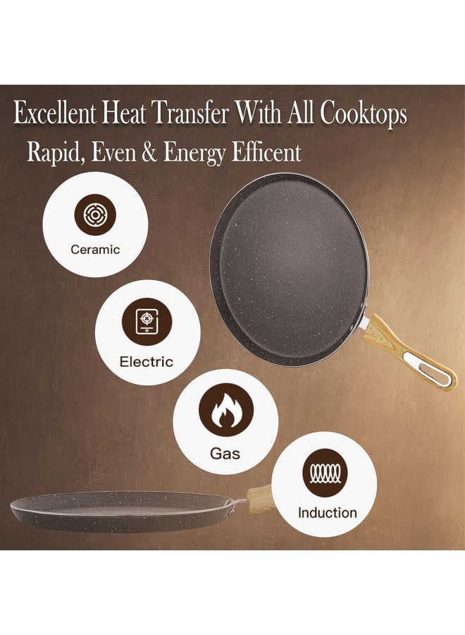 COOKWELL Non Stick Dosa Tawa (30 CM, Midnight Grey) - Image 5