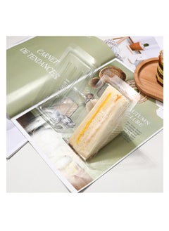 SYOSI Clear Sandwich Packing Boxes, Triangle Food Containers for Sandwiches, Cakes, Desserts, and Hamburgers, Take Out Containers, 50pcs  - Image 2