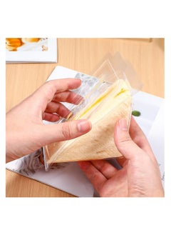 SYOSI Clear Sandwich Packing Boxes, Triangle Food Containers for Sandwiches, Cakes, Desserts, and Hamburgers, Take Out Containers, 50pcs  - Image 3