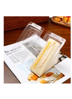 SYOSI Clear Sandwich Packing Boxes, Triangle Food Containers for Sandwiches, Cakes, Desserts, and Hamburgers, Take Out Containers, 50pcs  - Image 5