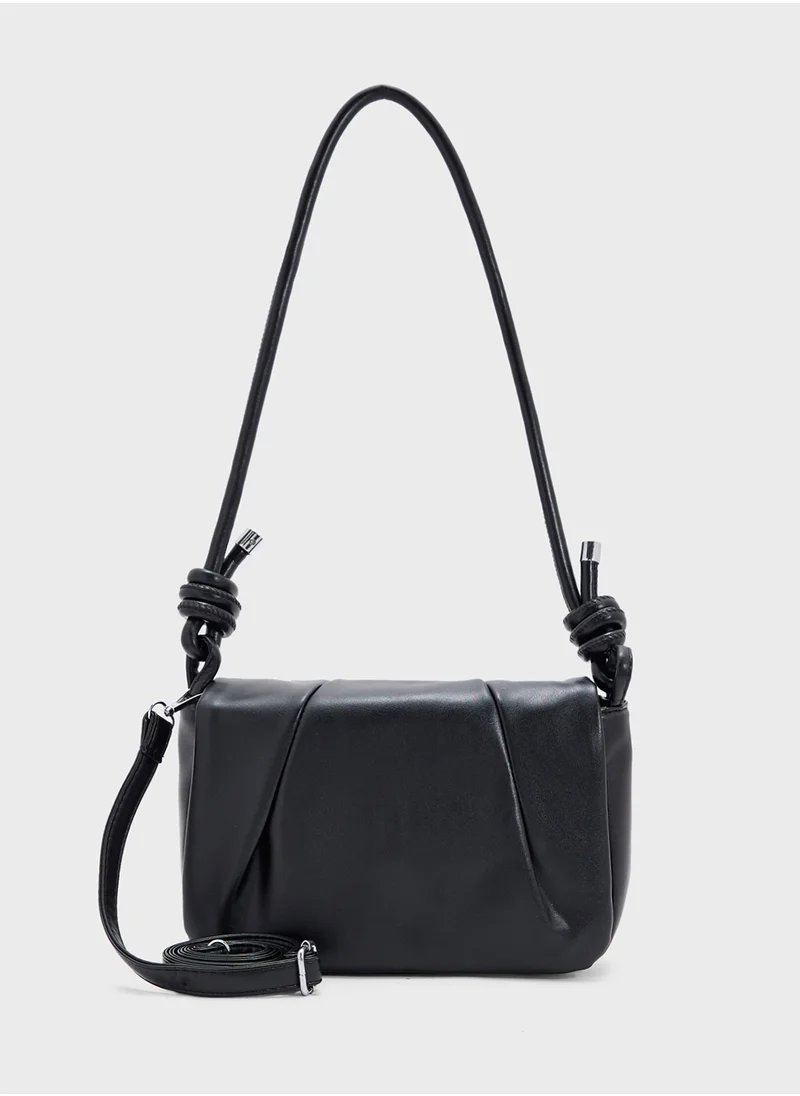 Ginger Ruched Crossbody Bag