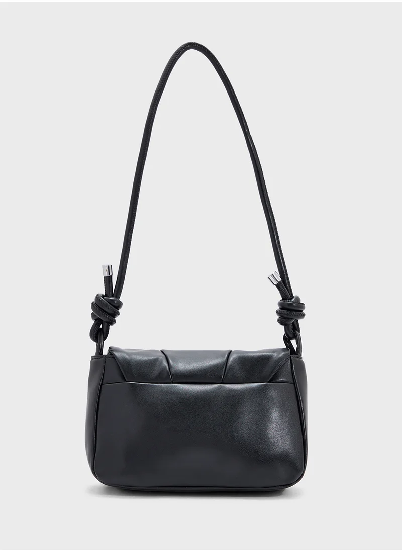 Ginger Ruched Crossbody Bag
