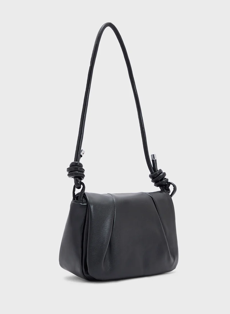 Ginger Ruched Crossbody Bag