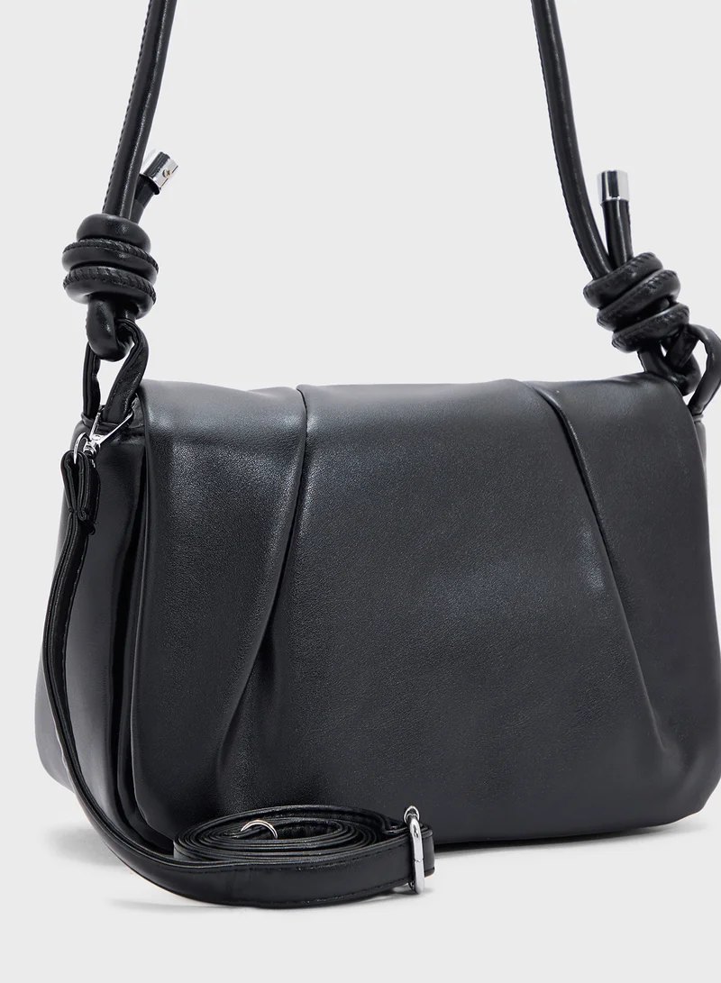 Ginger Ruched Crossbody Bag