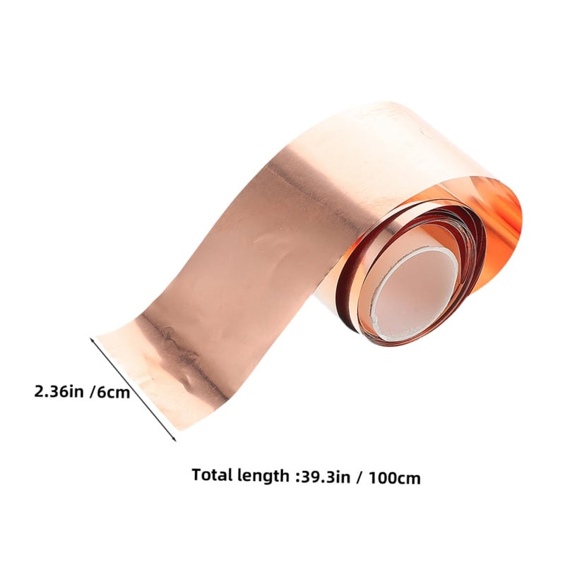 Conductive Copper Foil Sheet Roll 0 1mm Thick Pure Copper Tape For Electrical DIY Projects - Image 3